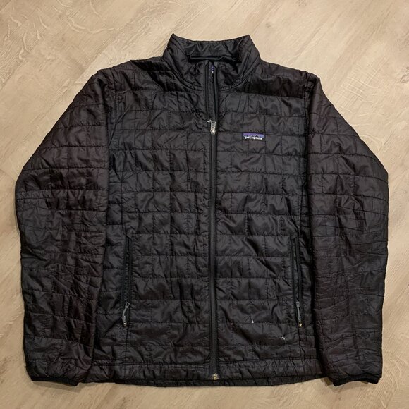 Patagonia Nano Puff Jacket Men's Medium M Black Insulated Lightweight Puffer - Picture 1 of 8